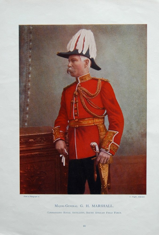 Major-General G.H. Marshall. Commanding Royal Artillery, South African Field Force.