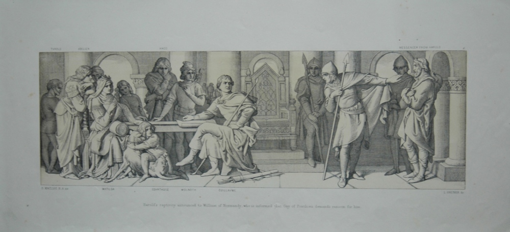 Harold's Captivity announced to William of Normandy who is informed that Guy of Ponthieu demand's ransom for him.