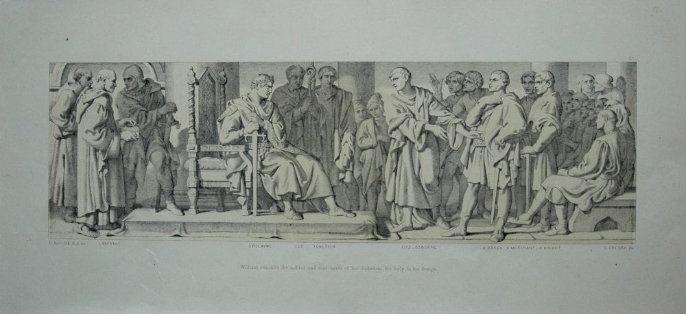 William consults the nobles and merchants of his dukedom, for help in his design.