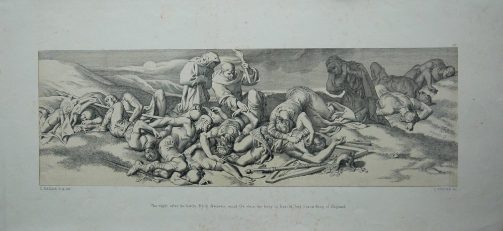 The night after the battle: Edith discovers, amid the slain, the body of Ha