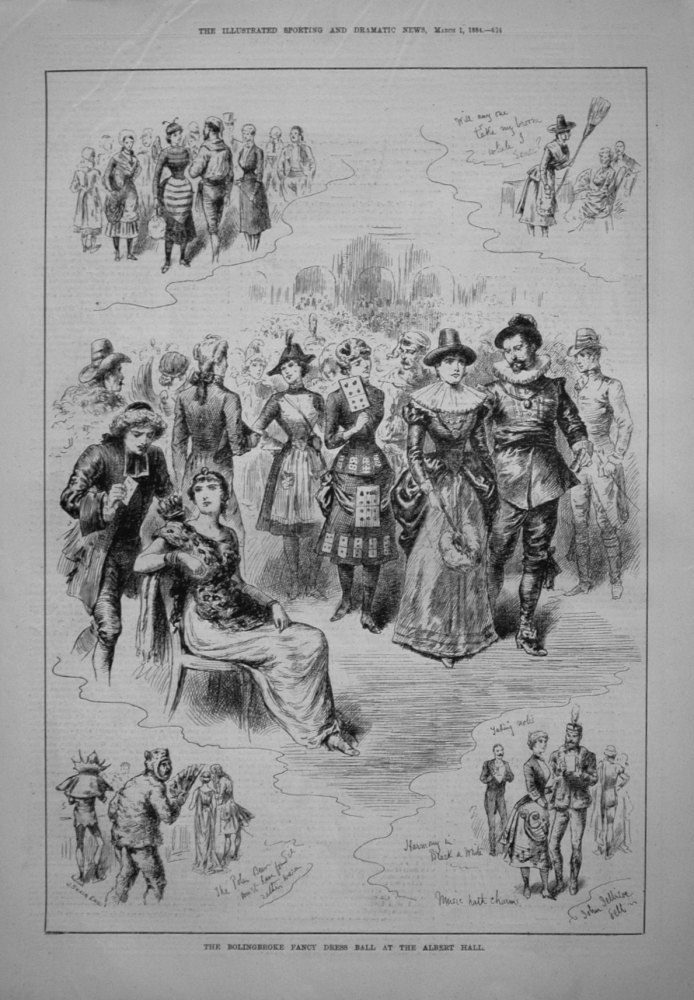 The Bolingbroke Fancy Dress Ball at the Albert Hall. 1884