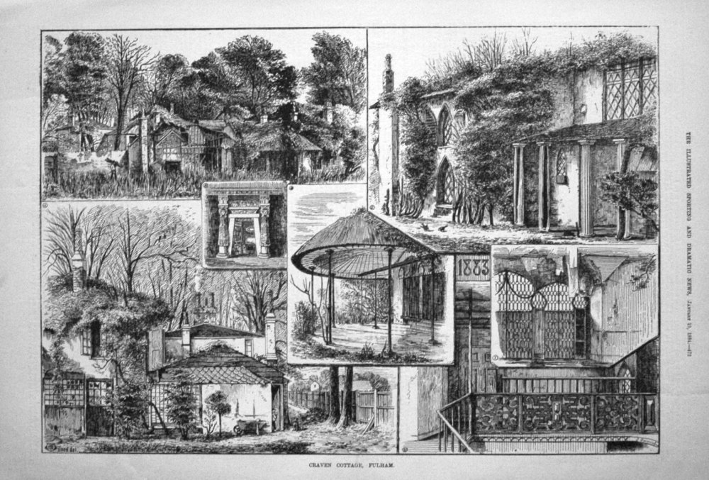 Craven Cottage, Fulham. 1884