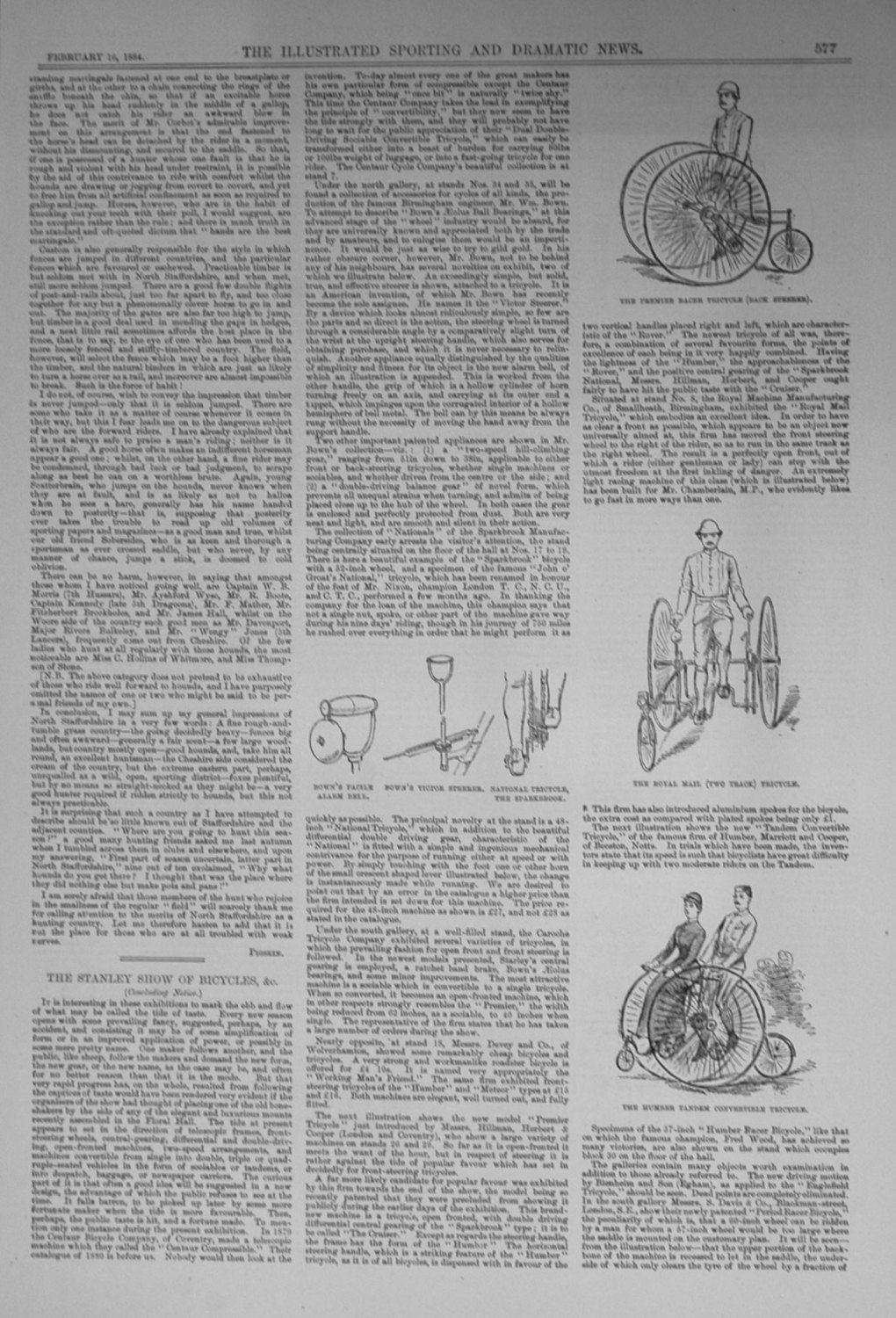 The Stanley Show of Bicycles. 1884