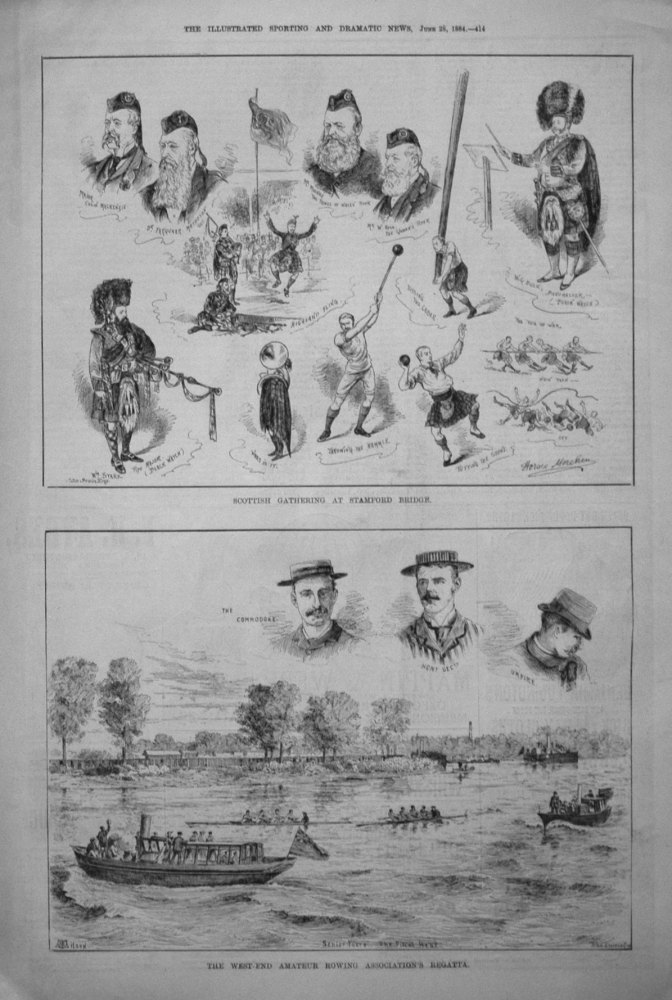 Scottish Gathering at Stamford Bridge. 1884