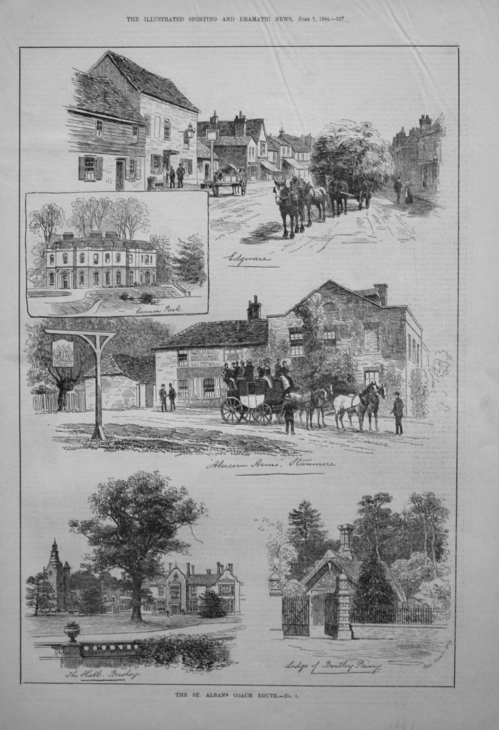 The St. Albans Coach Route. - No. 1. 1884