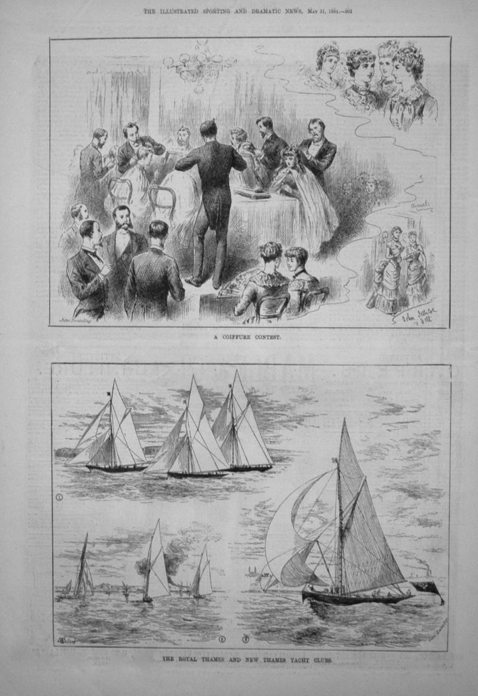 The Royal Thames and New Thames Yacht Clubs. 1884