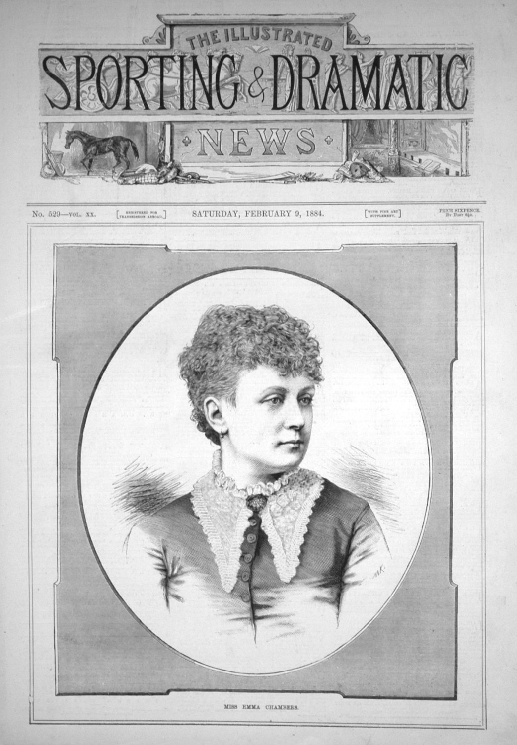 Miss Emma Chambers. 1884