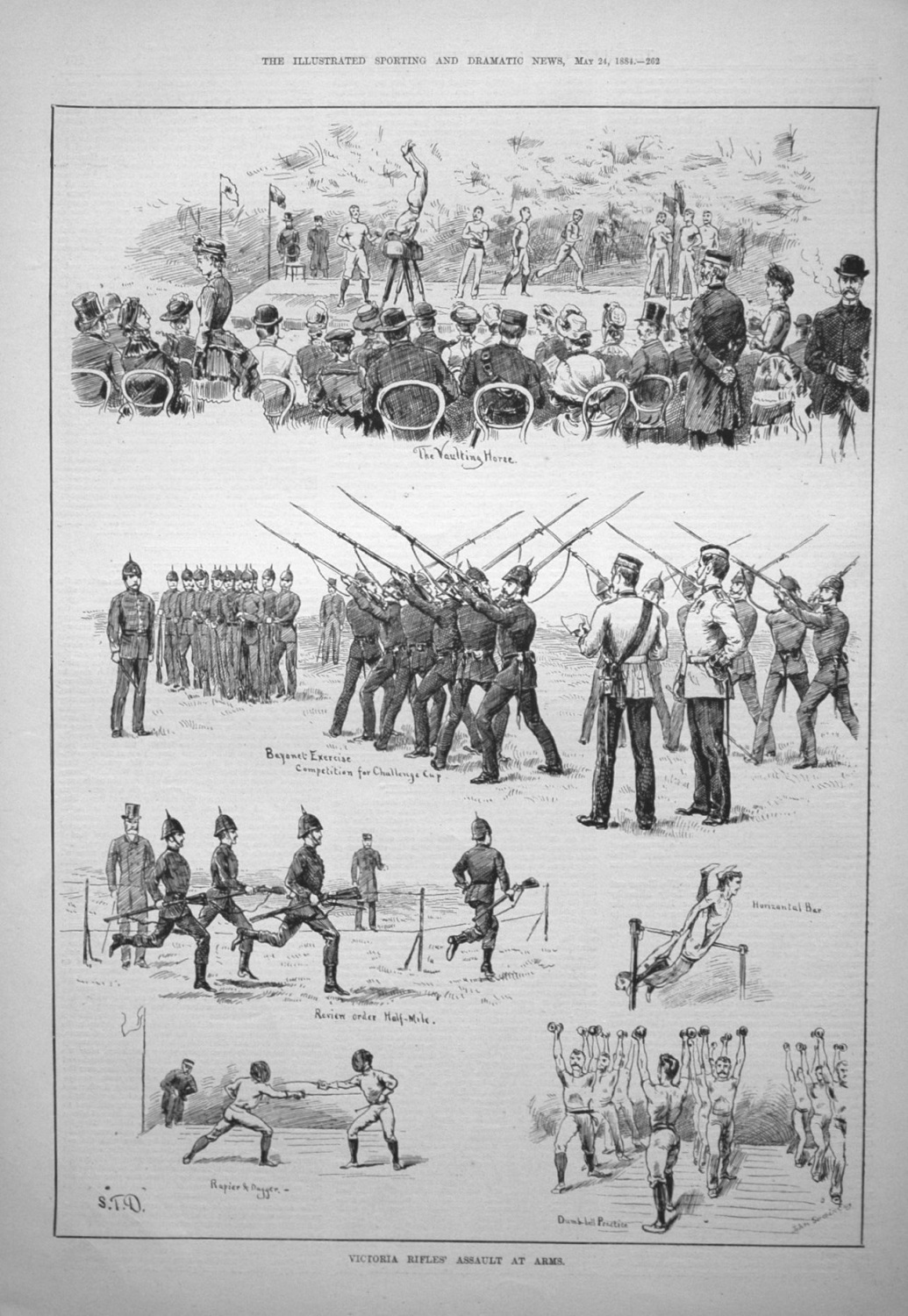 Victoria Rifles' Assault at Arms. 1884