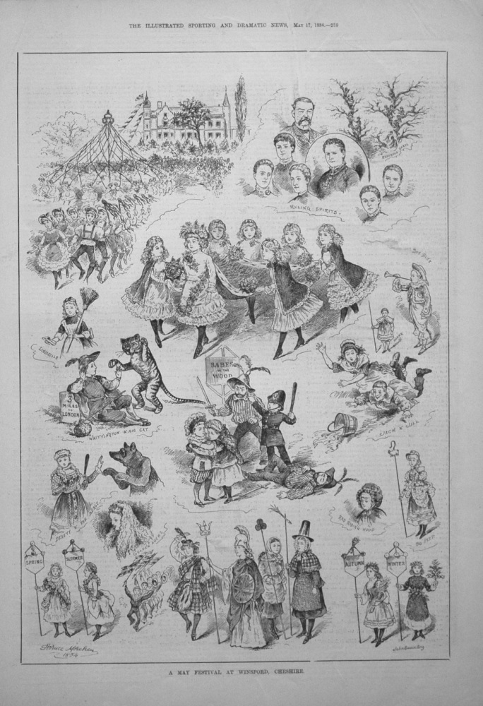 A May Festival at Winford, Cheshire. 1884