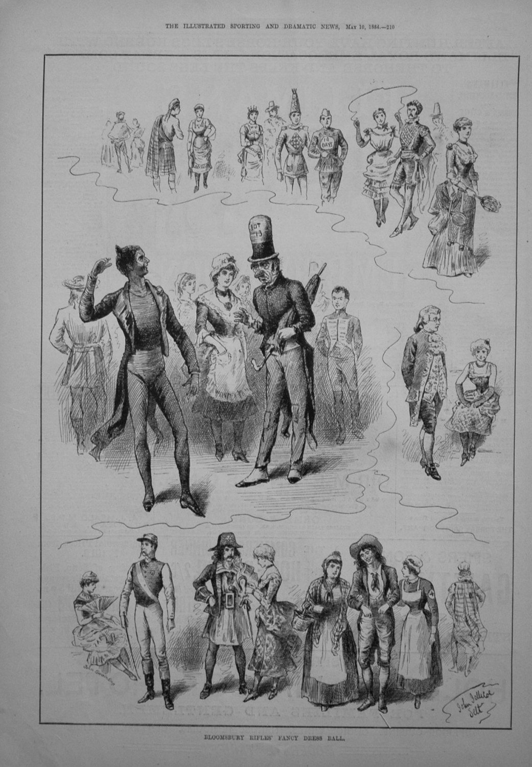 Bloomsbury Rifles Fancy Dress Ball. 1884
