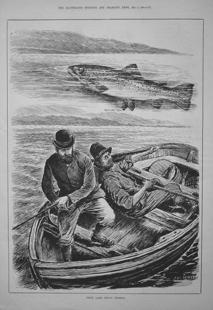 Irish Lake Trout Fishing. 1884