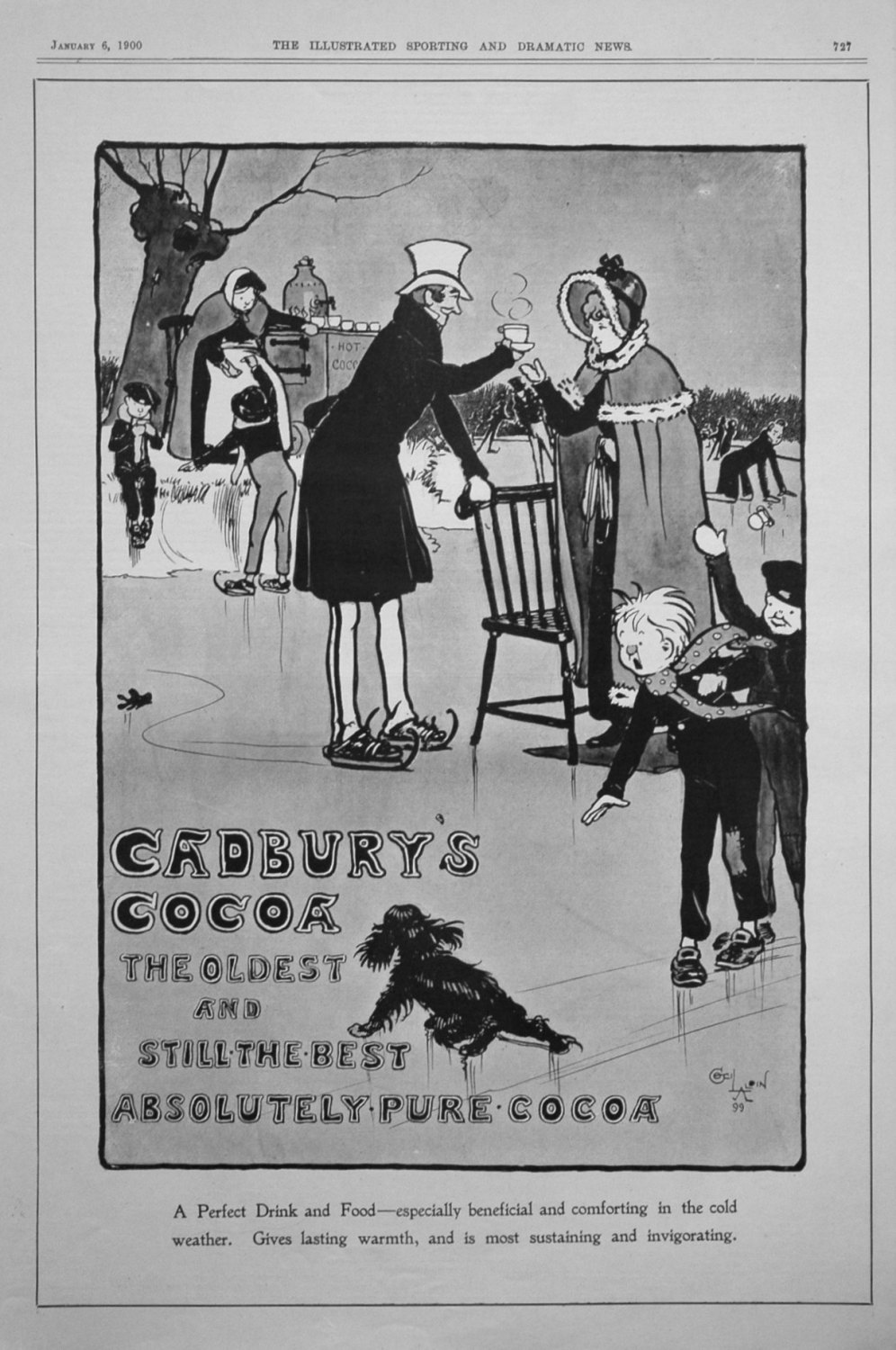 Cadbury's Cocoa. January 6th 1900.