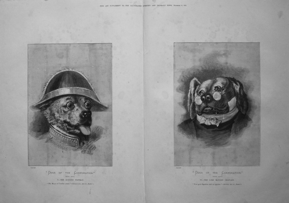 "Dogs of the Corporation." 1882