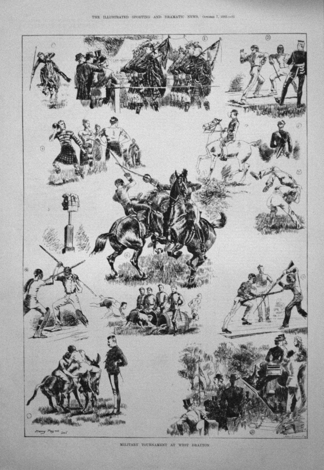 Military Tournament at West Drayton. 1882