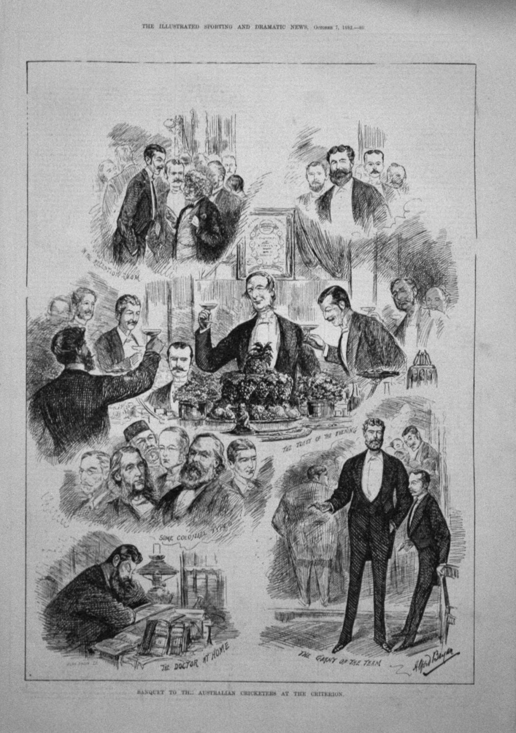 Banquet to the Australian Cricketers at the Criterion. 1882