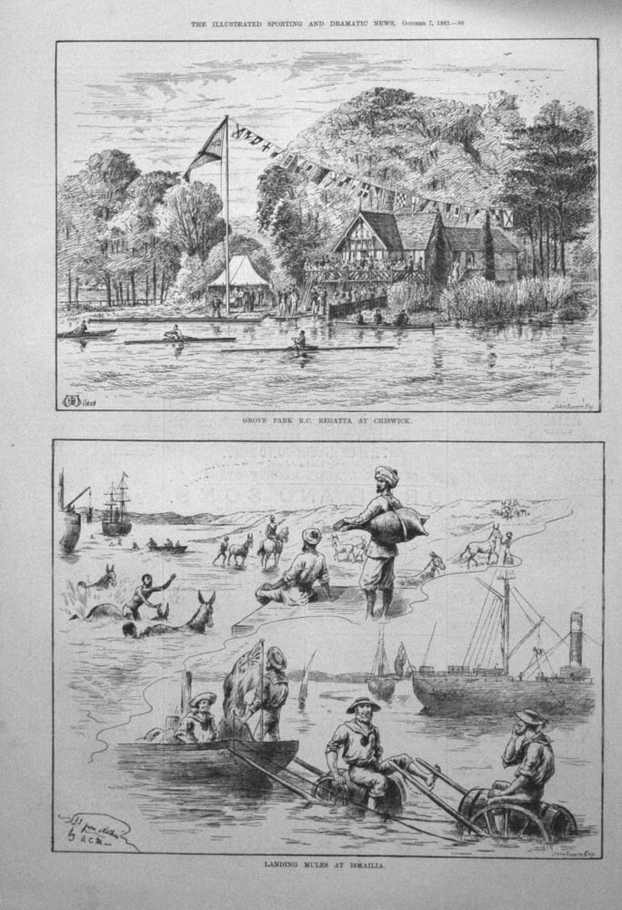 Grove Park R.C. Regatta at Chiswick. 1882