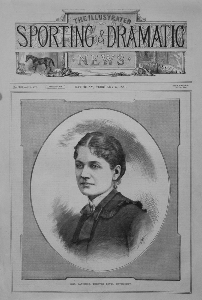 Mrs. Canninge, Theatre Royal Newmarket. 1881