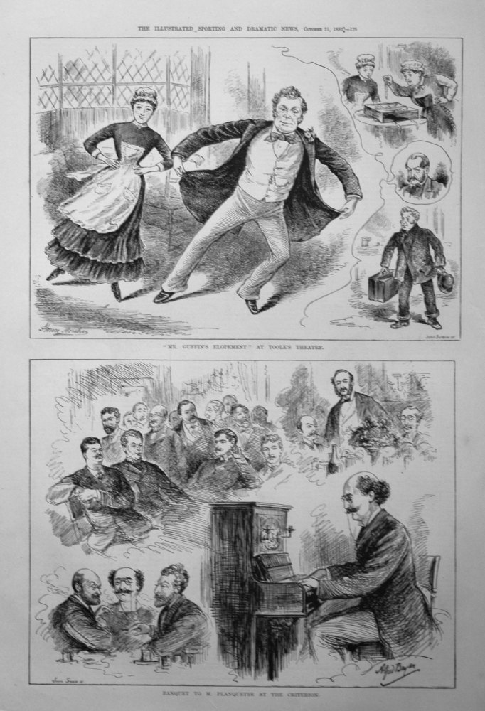 Banquet to M. Planquette at the Criterion. 1882