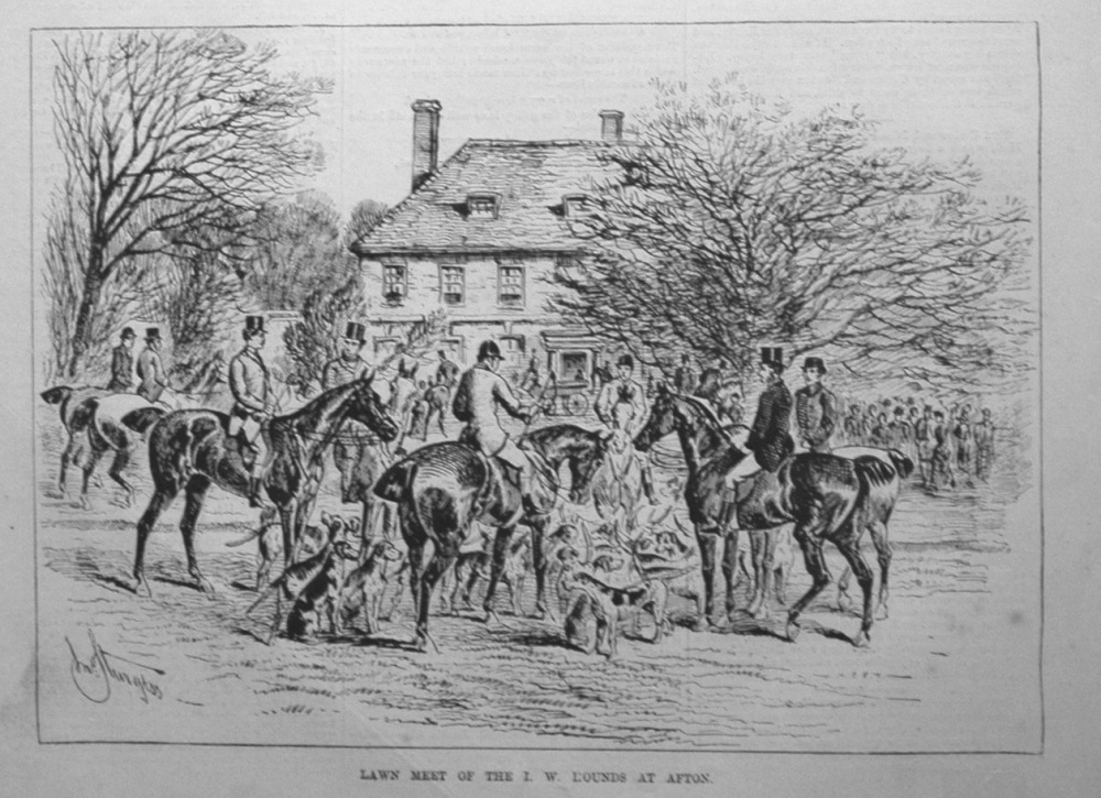 Lawn Meet of the I. W. Hounds at Afton. 1881