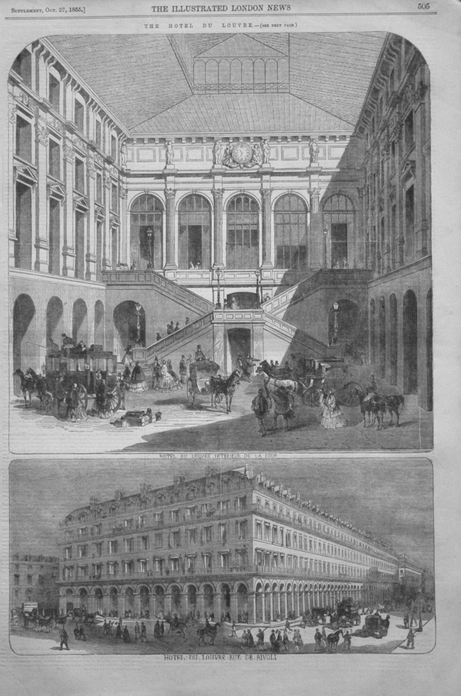 The Hotel Du Louvre. 1855