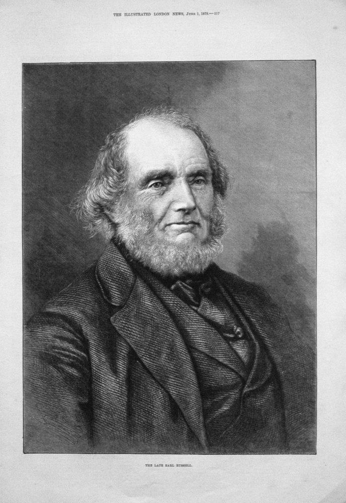 The Late Earl Russell. 1878