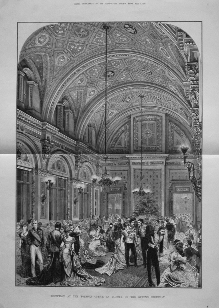 Reception at the Foreign Office in Honour of the Queen's Birthday. 1878