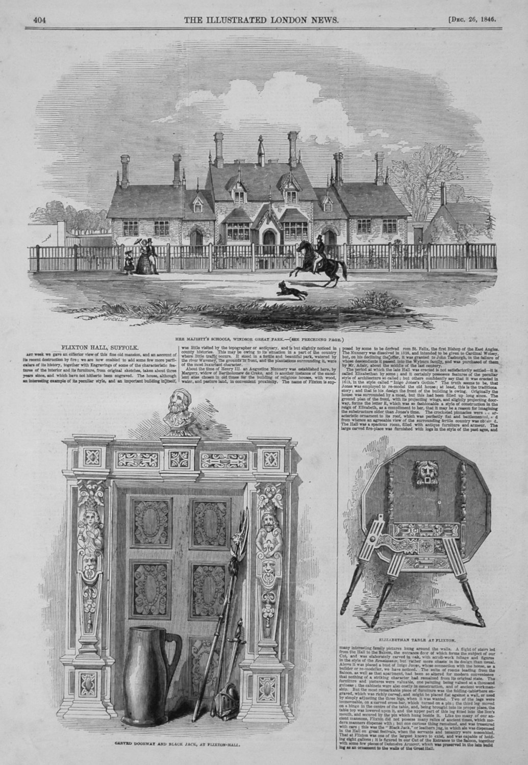 Her Majesty's Schools, Windsor Great Park. 1846
