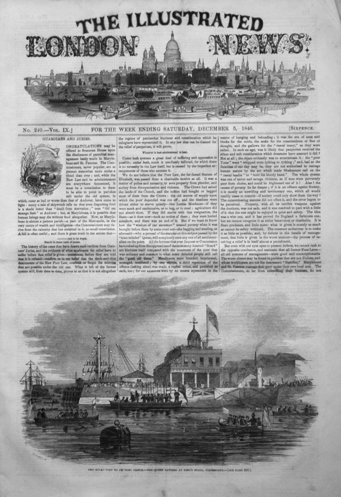Illustrated London News,  December 5th 1846.