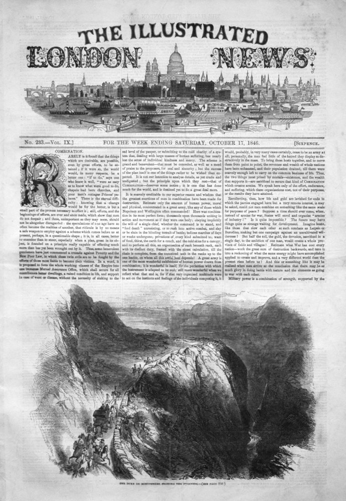 Illustrated London News, October 17th 1846.
