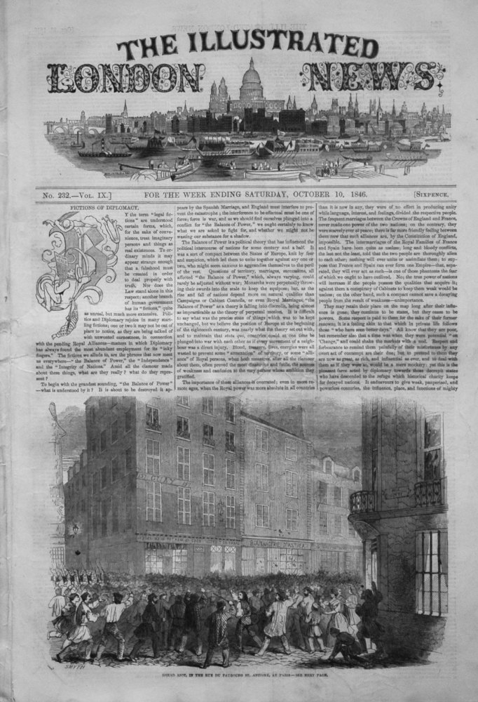 Illustrated London News, October 10th 1846.