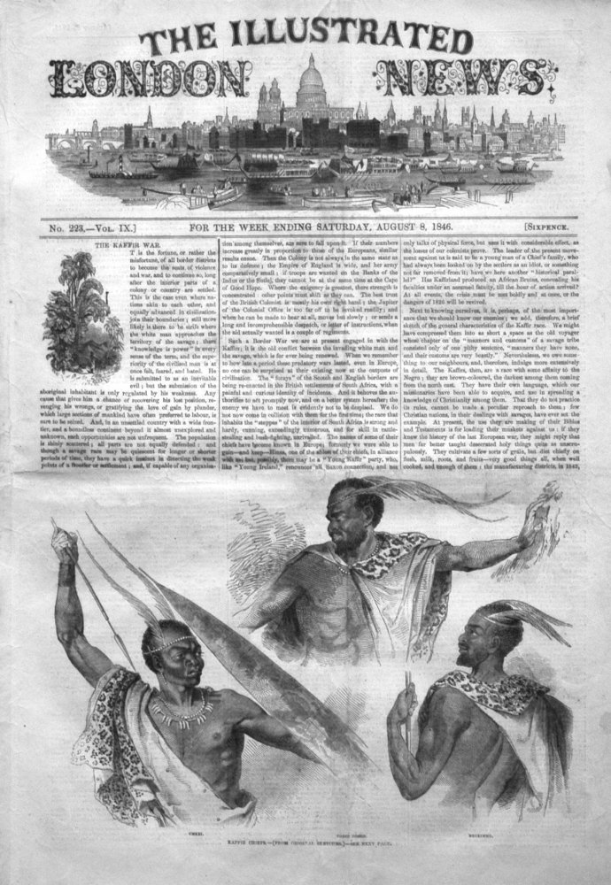 Illustrated London News,  August 8th 1846.