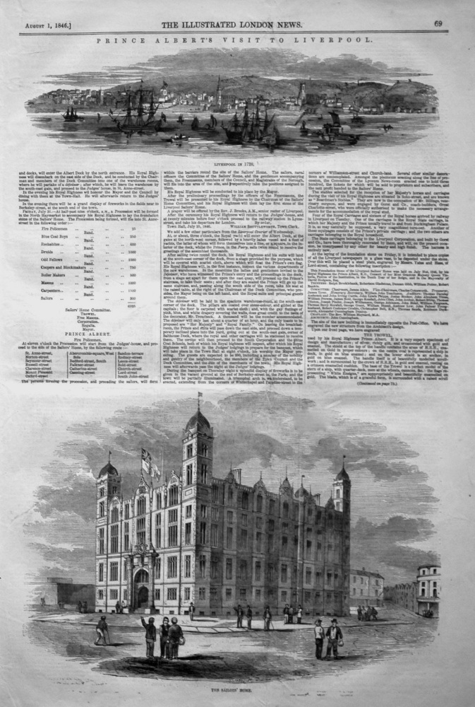 "The Sailors' Home." Liverpool. 1846