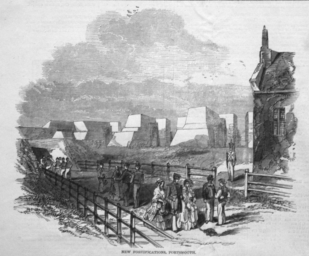 New Fortifications, Portsmouth. 1846