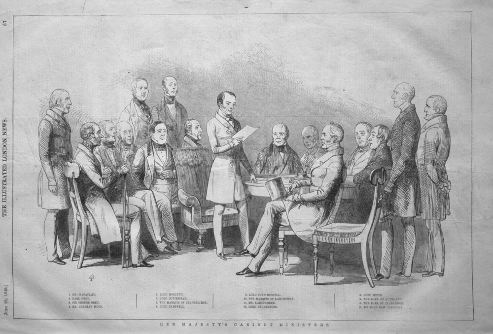 Her Majesty's Cabinet Ministers. 1846