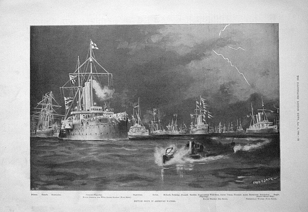 British Ships in American Waters. 1896