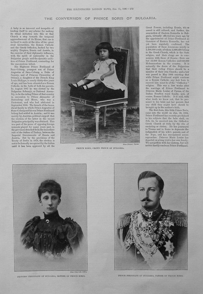 The Conversion of Prince Boris of Bulgaria. 1896