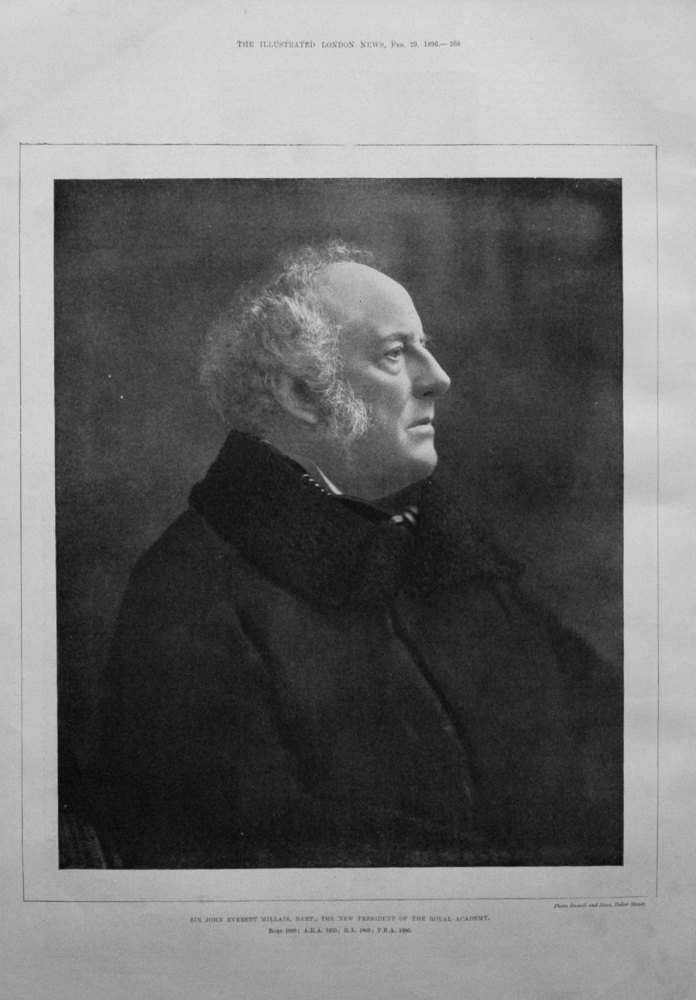 Sir John Everett Millais, Bart., The New President of the Royal Academy. 1896