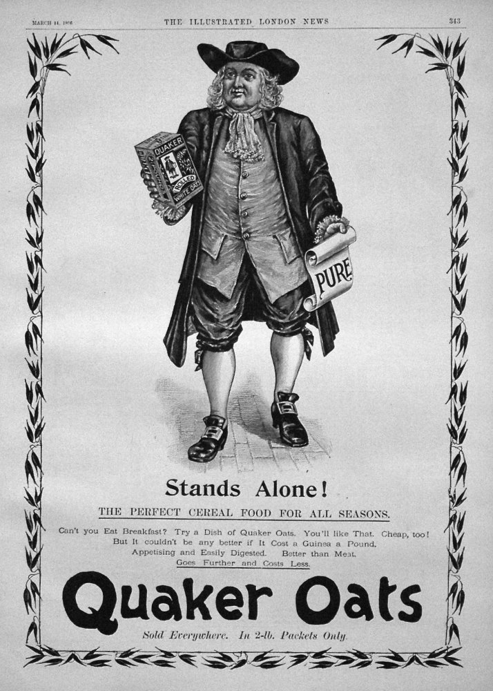 Quaker Oats. 1896