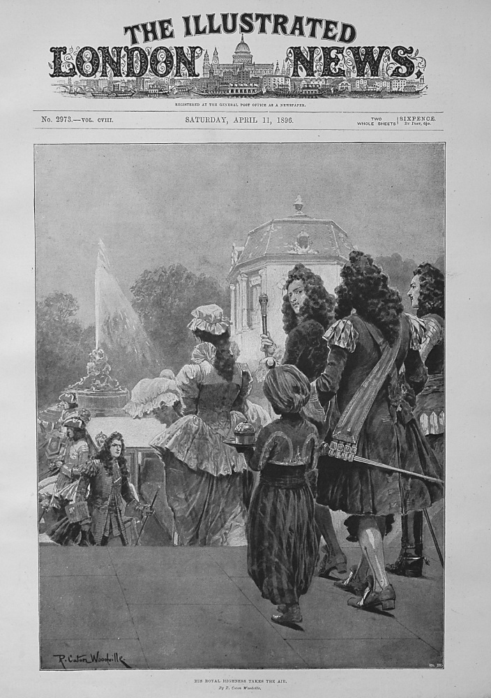 His Royal Highness Takes the Air. 1896