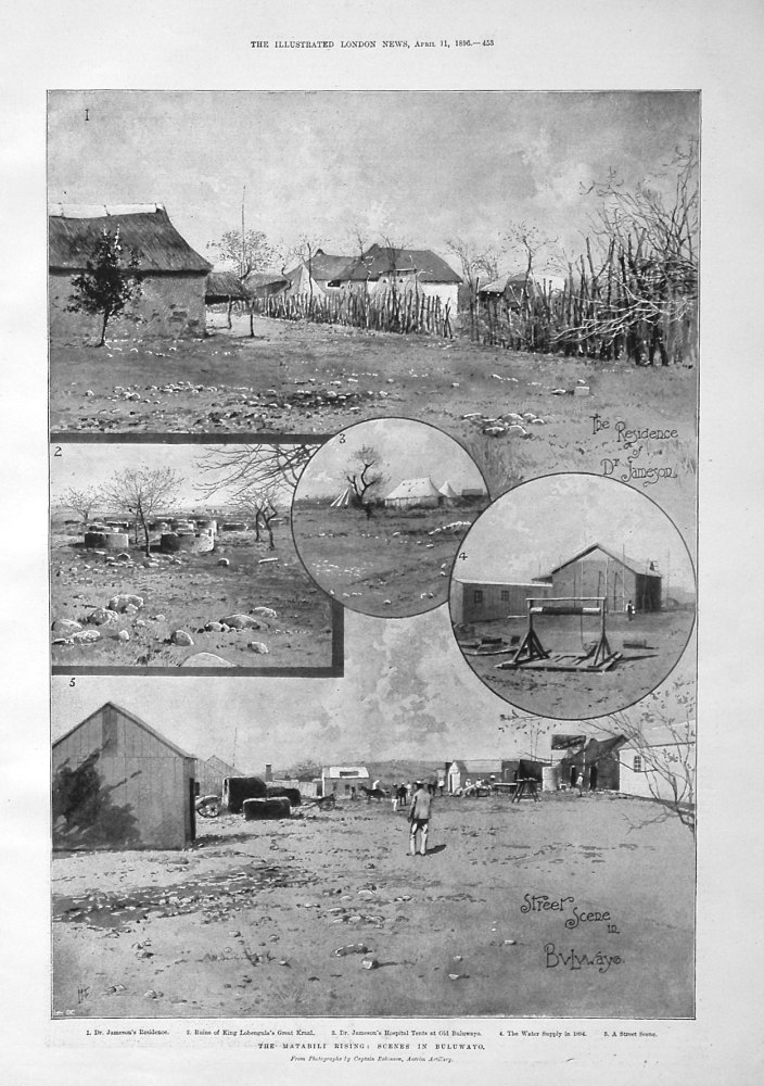 The Matabili Rising : Scenes in Buluwayo. 1896