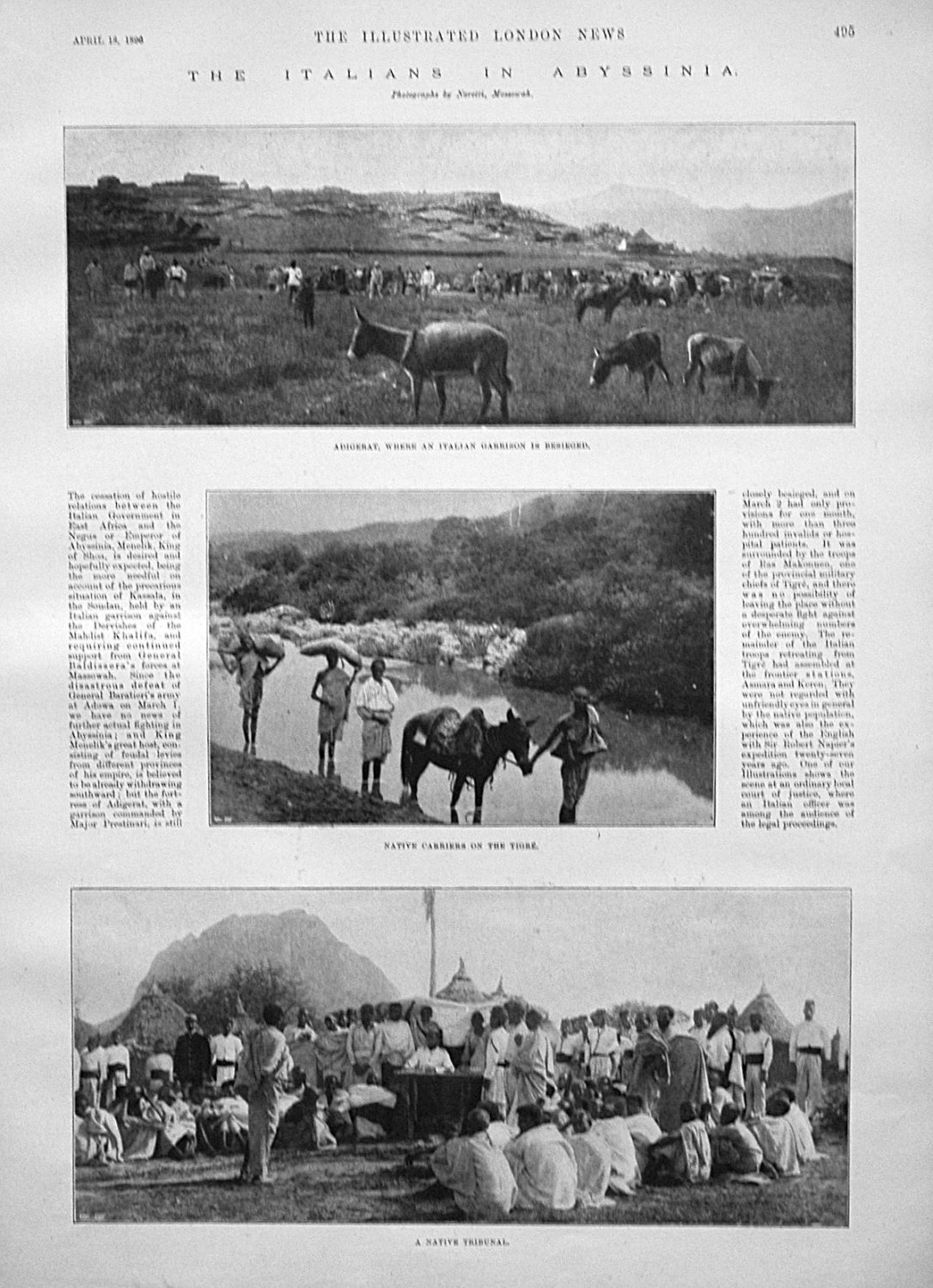 The Italians in Abyssinia. 1896