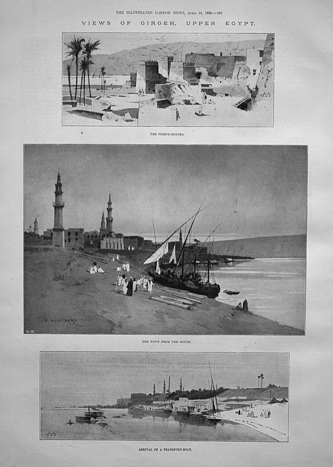 Views of Girgeh, Upper Egypt. 1896