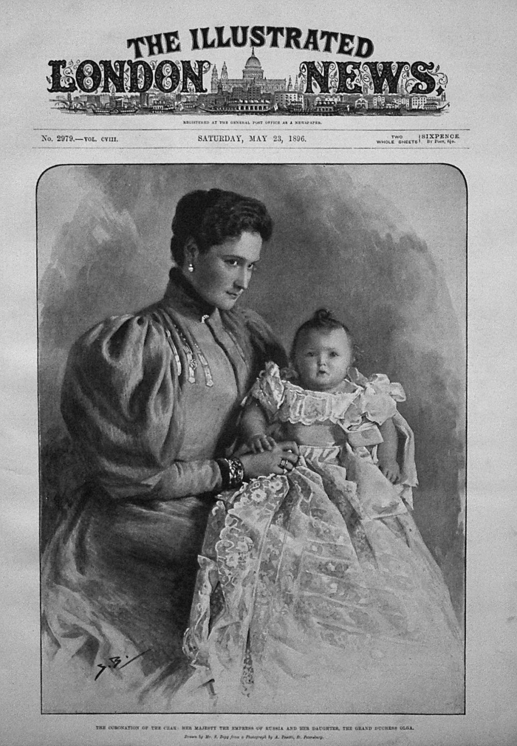 The Coronation of the Czar : Her Majesty the Empress of Russia and Her Daug