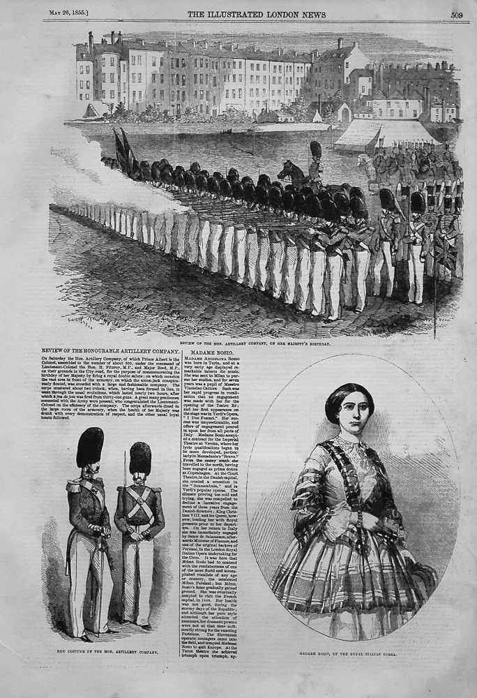 Review of the Honourable Artillery Company. 1855