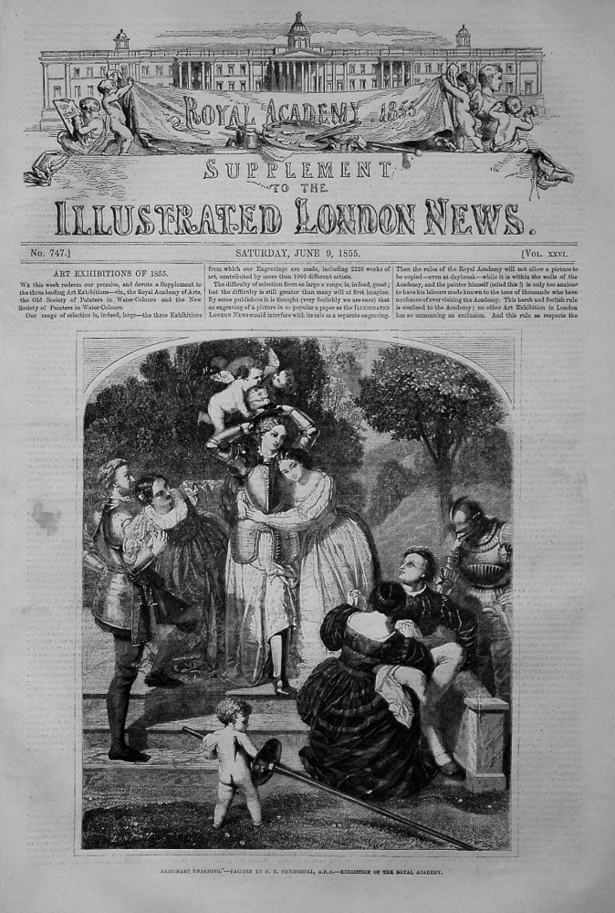 Illustrated London News June 9th 1855, - Arts Supplement..