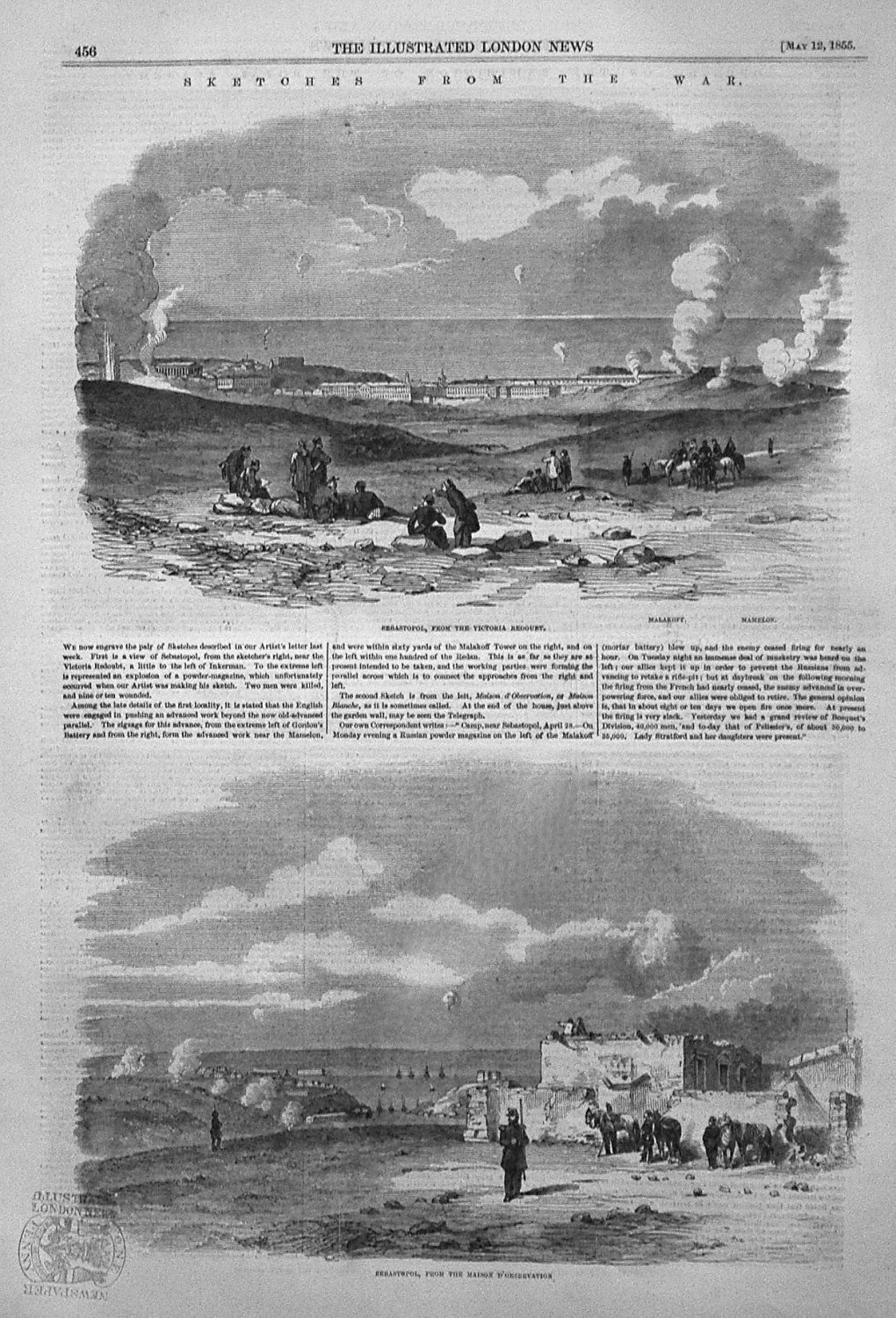 Sketches from the War. (Sebastopol). 1855