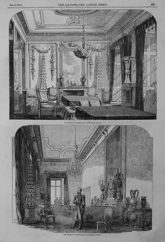 The Empress' Drawing-Room, Buckingham Palace. 1855
