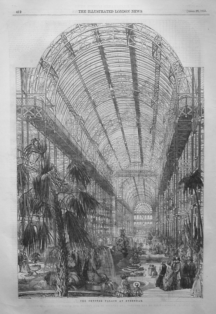 The Crystal Palace at Sydenham. 1855