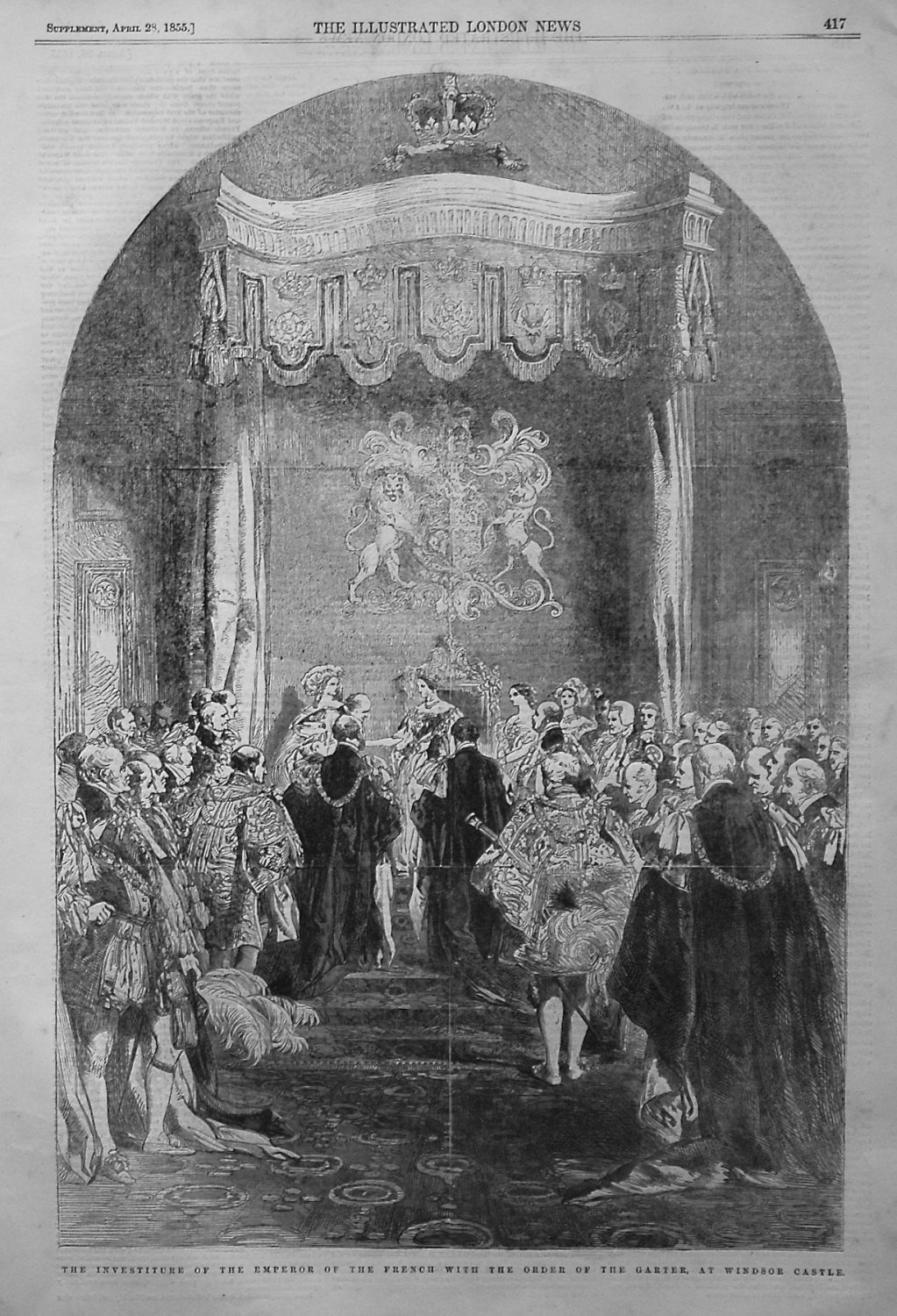 The Investiture of the Emperor of the French with the Order of the Garter, 