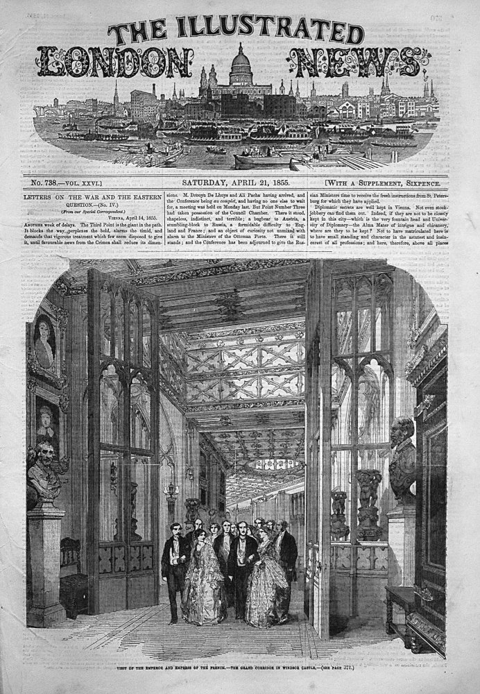 Illustrated London News April 21st 1855.